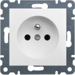 Розетка HAGER LUMINA з центральним контактом заземлення 16А/250В IP20 біла