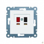 Розетка акустична HAGER LUMINA біла