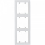 Рамка HAGER LUMINA-Soul потрійна вертикальна біла
