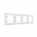Рамка HAGER LUMINA-Soul четверна горизонтальна біла