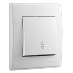 Вимикач LEZARD Lesya 705-0202-105 1кл. прохідний білий