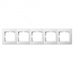 Рамка LEZARD Lesya 705-0200-150 п'ятірна біла