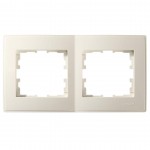 Рамка LEZARD Lesya 705-0300-147 подвійна крем