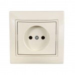 Розетка LEZARD Deriy 702-0202-121В без заземлюючого контакту біла