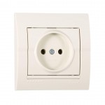 Розетка LEZARD Deriy 702-0303-121 без заземлюючого контакту крем