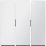 Клавіша потрійна HAGER-BERKER біла Q.x