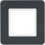 Рамка одинарна HAGER-BERKER антрацитовий оксамит Q.7