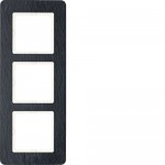 Рамка потрійна HAGER-BERKER сланець Q.7