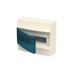 Щит пластиковий накладний АВВ MISTRAL41 з клемами 12 модулів прозорі двері