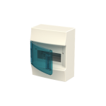 Щит пластиковий накладний АВВ MISTRAL41 з клемами 8 модулів прозорі двері