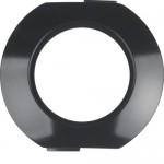 Рамка середня HAGER-BERKER одномісна чорна 1930