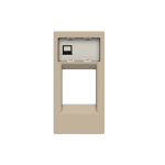 Лицьова панель ABB Zenit телекомунікаційних роз'ємів 1 мод. шампань N2118.1CV