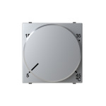 Терморегулятор теплого пола ABB Zenit с датчиком 2 мод. серебряный N2240.3PL