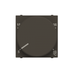 Терморегулятор теплого пола ABB Zenit с датчиком 2 мод. антрацит N2240.3AN