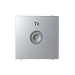 Розетка TV ABB Zenit індивідуальна 2 мод. срібна N2250.7РL