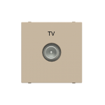 Розетка TV ABB Zenit індивідуальна 2 мод. шампань N2250.7CV