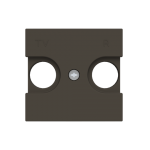 Лицьова панель розетки ABB Zenit TV + R 2 мод. антрацит N2250.8AN