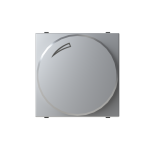 Світлорегулятор ABB Zenit поворотний 2-100Вт 2 мод. срібний N2260.3РL