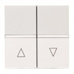 Вимикач кнопка для жалюзі ABB Zenit (Сх.4) 2 мод. білий N2244 BL