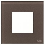 Рамка ABB Zenit 1 місце скло кавове N2271СС