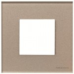 Рамка ABB Zenit 1 место стекло брызги шампанского N2271СН