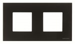 Рамка ABB Zenit 2 місця скло чорне N2272СN