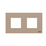 Рамка ABB Zenit 2 місця скло бризки шампанського N2272СН