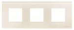 Рамка ABB Zenit 3 місця скло біле N2273СВ