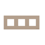 Рамка ABB Zenit 3 місця скло бризки шампанського N2273СН