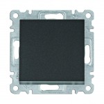 Вимикач HAGER LUMINA одноклавішний 1-полюсний 10А/250В чорний