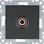 Розетка САТ HAGER LUMINA чорна