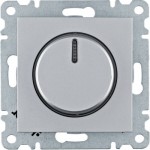 Димер (світлорегулятор) HAGER LUMINA поворотний срібнй