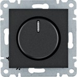 Димер (світлорегулятор) HAGER LUMINA поворотний чорний