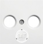 Лицьова панель ТВ HAGER LUMINA IP20 біла