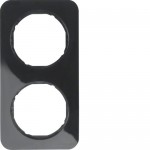 Рамка подвійна HAGER-BERKER чорна R.1