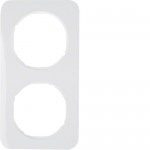 Рамка подвійна HAGER-BERKER полярна білизна R.1