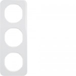 Рамка тройная HAGER-BERKER полярная белизна R.1