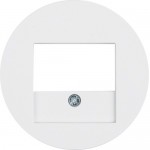 Накладка для розеток громкоговорителей USB-розеток HAGER-BERKER полярная белизна R.x