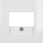 Накладка для розеток громкоговорителей USB-розеток HAGER-BERKER полярная белизна S.1