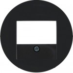 Накладка для розеток громкоговорителей USB-розеток HAGER-BERKER черная R.x