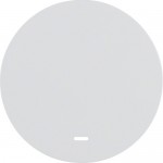 Клавіша одинарна HAGER-BERKER з лінзою полярна білизна R.x