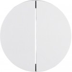 Клавиша двойная HAGER-BERKER полярная белизна R.x