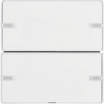 Сенсорный выключатель HAGER-BERKER 2-клавишный KNX-TP+EASY белый Q.x