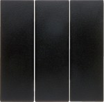 Клавіша потрійна HAGER-BERKER антрацит S.1