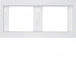 Рамка подвійна горизонтальна HAGER-BERKER полярна білизна К.1