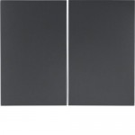 Клавіша подвійна HAGER-BERKER антрацит К.1