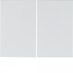 Клавіша подвійна HAGER-BERKER полярна білизна К.1