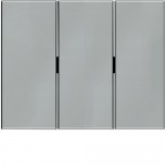 Клавіша потрійна HAGER-BERKER нержавіюча сталь К.5