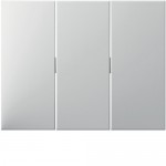 Клавіша потрійна HAGER-BERKER полярна білизна К.1