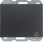 Розетка з з/к HAGER-BERKER з кришкою та захистом контактів 16А/250В P44 антрацит К.1